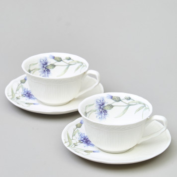 Чайный набор "ВАСИЛЬКИ" на 2 пер. 4 пр. 250 мл LEFARD 760-826-3