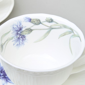 Чайный набор "ВАСИЛЬКИ" на 2 пер. 4 пр. 250 мл LEFARD 760-826-4