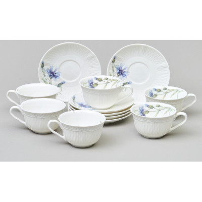 Чайный набор "ВАСИЛЬКИ" на 6 пер. 12 пр. 250 мл LEFARD 760-827