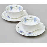 Чайный набор "ВАСИЛЬКИ" на 2 пер. 4 пр. 330 мл LEFARD 760-829