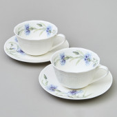 Чайный набор "ВАСИЛЬКИ" на 2 пер. 4 пр. 330 мл LEFARD 760-829