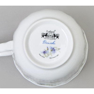 Кружка заварочная "ВАСИЛЬКИ" с крышкой и ситом 350 мл LEFARD 760-833-6