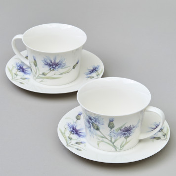 Чайный набор "ВАСИЛЬКИ" 4 пр. на 2 пер. 250 мл LEFARD 760-839-5