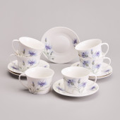 Чайный набор "ВАСИЛЬКИ" на 6 пер. 12 пр. 250 мл LEFARD 760-840