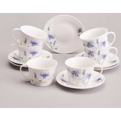 Чайный набор "ВАСИЛЬКИ" на 6 пер. 12 пр. 250 мл LEFARD 760-840