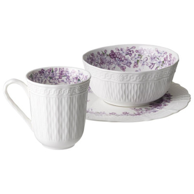 Набор посуды обеденный "LILAC" 3 пр. (кор=8наб.) LEFARD 760-852-1