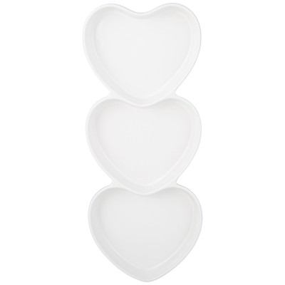 Менажница "NATIVE" в форме сердец 3 сек. 33,8*14*2,8 см (кор=18шт.) LEFARD 761-082-1