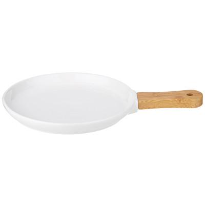 Тарелка "NATIVE" с дерев. ручкой 30,5*20*2,2 см (кор=24шт.) LEFARD 761-088-1