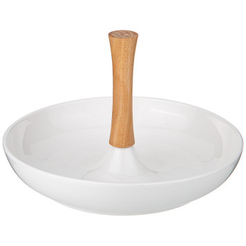 Блюдо "NATIVE" с дерев. ручкой 25*25*16,5 см (кор=8шт.) LEFARD 761-090