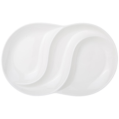 Менажница "NATIVE" 3 сек. овальная 34*22*3 см (кор=12шт.) LEFARD 761-092-1