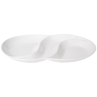 Менажница "NATIVE" 3 сек. овальная 34*22*3 см (кор=12шт.) LEFARD 761-092-2