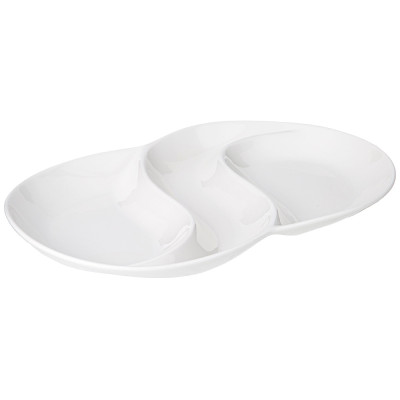 Менажница "NATIVE" 3 сек. овальная 34*22*3 см (кор=12шт.) LEFARD 761-092