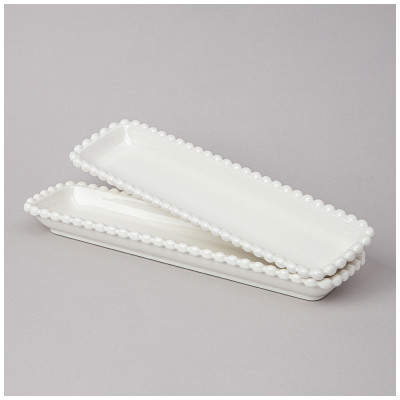 Набор блюд "PEARL" прямоуг. 2 шт. 29*7,5*3 см (кор=18наб.) LEFARD 761-098