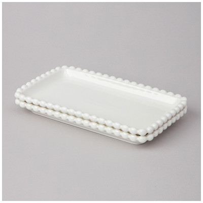 Набор блюд "PEARL" прямоуг. 2 шт. 20*12*2 см (кор=18наб.) LEFARD 761-099-1