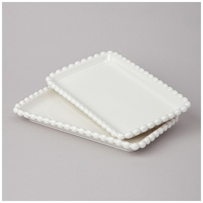 Набор блюд "PEARL" прямоуг. 2 шт. 20*12*2 см (кор=18наб.) LEFARD 761-099