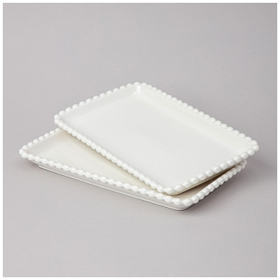 Набор блюд "PEARL" прямоуг. 2 шт. 25*14,5*2,5 см (кор=12наб.) LEFARD 761-100