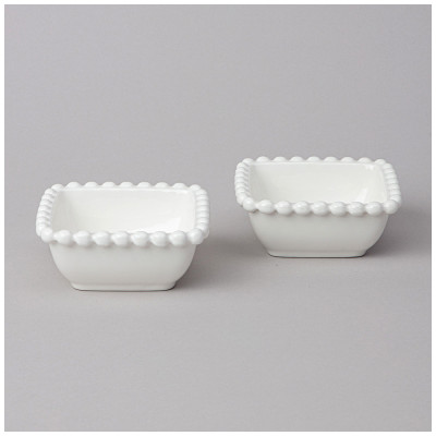 Набор салатников квадратных "PEARL" 2 шт. 10*4 см 120 мл (кор=12наб.) LEFARD 761-102