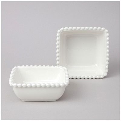 Набор салатников квадратных "PEARL" 2 шт. 14*5,5 см 400 мл (кор=12наб.) LEFARD 761-103-2