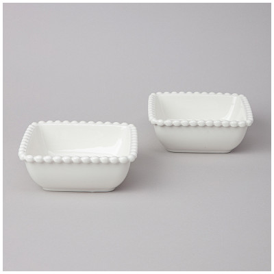 Набор салатников квадратных "PEARL" 2 шт. 14*5,5 см 400 мл (кор=12наб.) LEFARD 761-103