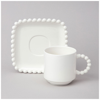 Чайная пара "PEARL" 7,5*10,5*8 см 220 мл (кор=24наб.) LEFARD 761-114-2