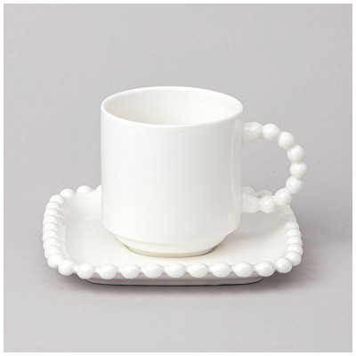 Чайная пара "PEARL" 7,5*10,5*8 см 220 мл (кор=24наб.) LEFARD 761-114