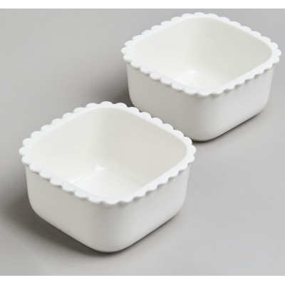 Набор икорниц "PEARL" с крышками 2 шт. квадрат. 10*5,5 см 200 мл LEFARD 761-179-4