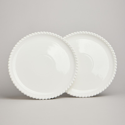 Набор тарелок обеденных "PEARL" 2 шт. 25,5*2 см (кор=12наб.) LEFARD 761-181