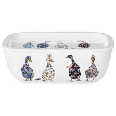 Блюдо с крышкой "FAMILY FARM" прямоуг. 19*13*6,5 см 740 мл (кор=18шт.) LEFARD 761-214-2