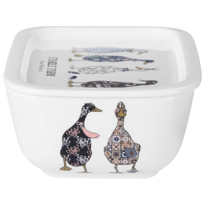 Блюдо с крышкой "FAMILY FARM" прямоуг. 19*13*6,5 см 740 мл (кор=18шт.) LEFARD 761-214-5