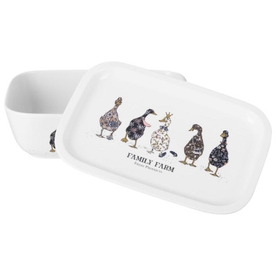 Блюдо с крышкой "FAMILY FARM" прямоуг. 25*17*7,5 см 1800 мл (кор=8шт.) LEFARD 761-215-1