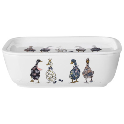 Блюдо с крышкой "FAMILY FARM" прямоуг. 25*17*7,5 см 1800 мл (кор=8шт.) LEFARD 761-215-2