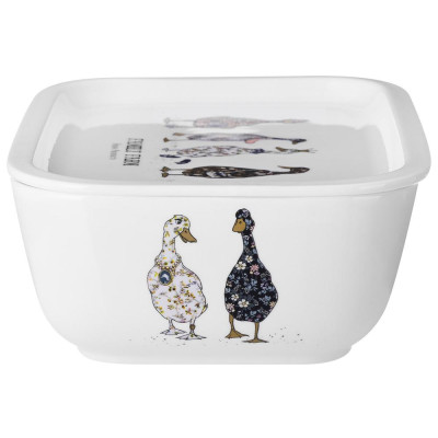 Блюдо с крышкой "FAMILY FARM" прямоуг. 25*17*7,5 см 1800 мл (кор=8шт.) LEFARD 761-215-3