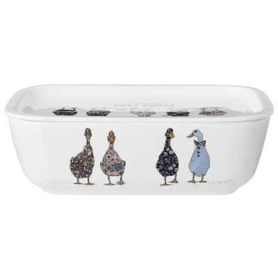 Блюдо с крышкой "FAMILY FARM" прямоуг. 25*17*7,5 см 1800 мл (кор=8шт.) LEFARD 761-215-4