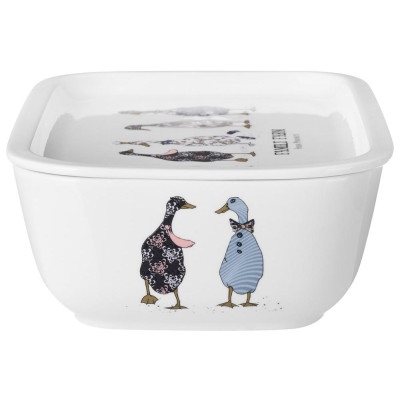 Блюдо с крышкой "FAMILY FARM" прямоуг. 25*17*7,5 см 1800 мл (кор=8шт.) LEFARD 761-215-5