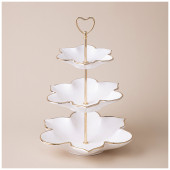 Этажерка 3-ярусная 25х5/20х4/15х3 см LEFARD 763-151