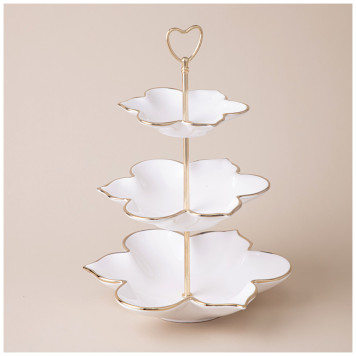 Этажерка 3-ярусная 25х5/20х4/15х3 см LEFARD 763-151-1