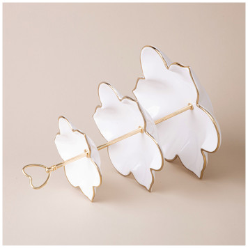 Этажерка 3-ярусная 25х5/20х4/15х3 см LEFARD 763-151-2