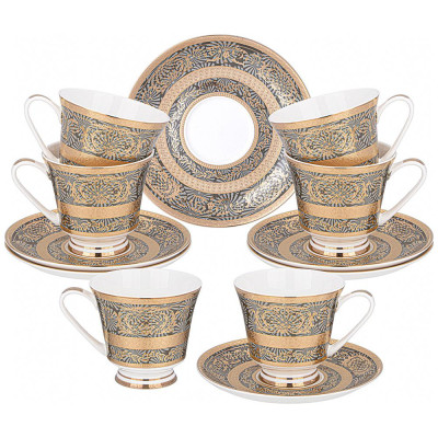 Чайный набор " ПРАЗДНИЧНЫЙ" hа 6 пер. 12 пр. 270 мл (кор=5наб.) LEFARD 770-213