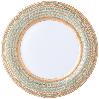 Столовый сервиз "ЗОЛОТАЯ СЕТКА" на 6 пер. 23 пр. мятный (кор=1наб.) LEFARD 770-223-1