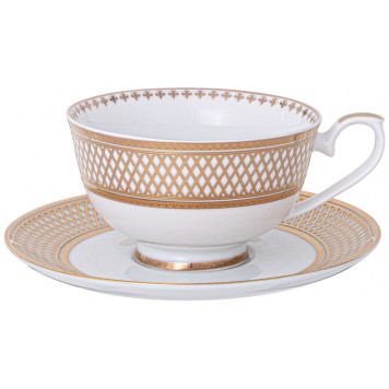 Чайный сервиз "ЗОЛОТАЯ СЕТКА" hа 6 пер. 14 пр. 1300/250/270 мл (кор=1наб.) LEFARD 770-230-1