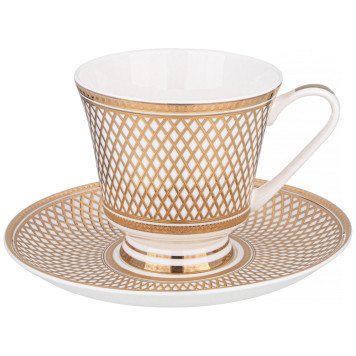 Чайный набор "ЗОЛОТАЯ СЕТКА" hа 6 пер. 12 пр. 270 мл (кор=5наб.) LEFARD 770-231-1