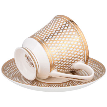 Чайный набор "ЗОЛОТАЯ СЕТКА" hа 6 пер. 12 пр. 270 мл (кор=5наб.) LEFARD 770-231-2