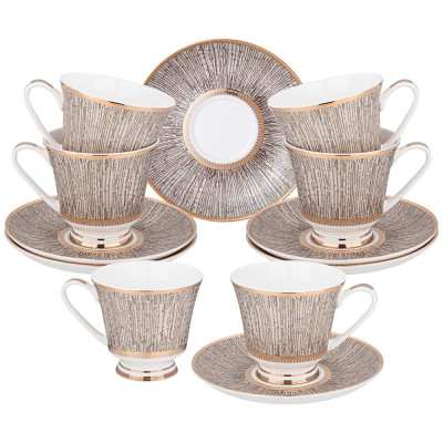 Чайный набор " МГНОВЕНИЕ" hа 6 пер. 12 пр. 270 мл (кор=5наб.) LEFARD 770-235