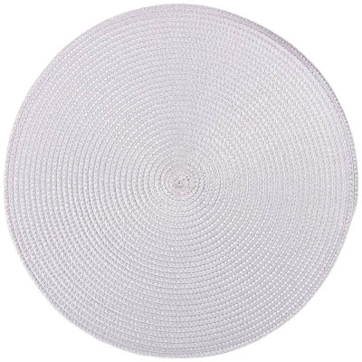 Набор подстановочных салфеток "NATIVE" grey из 4 шт., диаметр=38 см LEFARD 771-089