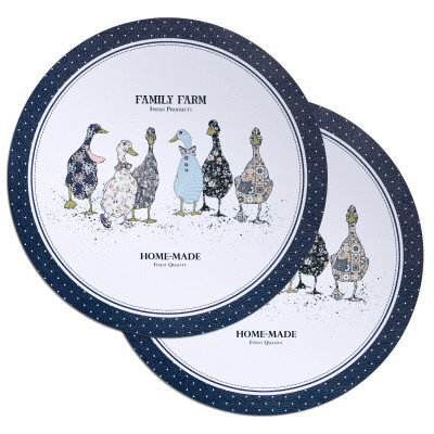 Набор подстановочных салфеток "FAMILY FARM" из 2 шт., диаметр=38 см LEFARD 771-140