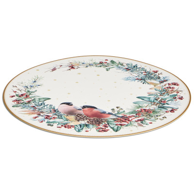 Набор подстановочных салфеток "СНЕГИРИ" из 2 шт., диаметр=38 см LEFARD 771-141-2