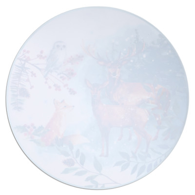 Набор подстановочных салфеток "ЗИМНЯЯ СКАЗКА" из 4 шт., диаметр=38 см LEFARD 771-151-4