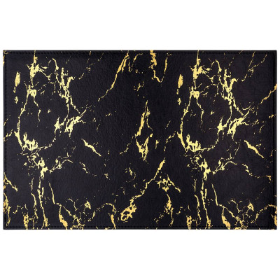 Набор подстановочных салфеток "FANTASY" черное золото двухслойная 45x30 см, 4 шт LEFARD 771-352