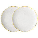 Набор тарелок закусочных "CHARM" 2 шт. 19*2,5 см (с золотой линией) LEFARD 779-350