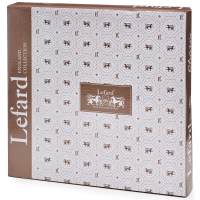 Набор тарелок обеденных "CHARM" 2 шт. 26*2,5 см (с золотой линией) LEFARD 779-352-3